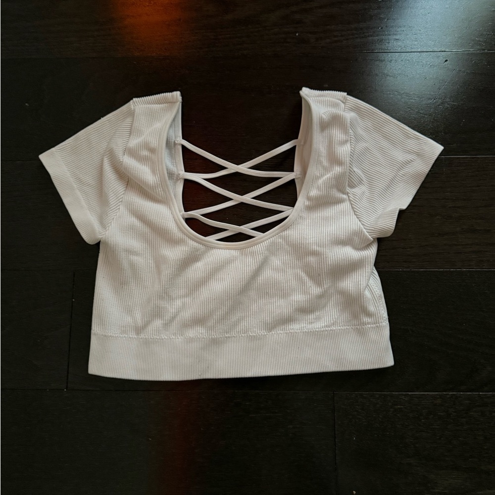 3 Crisscross Back Women Top